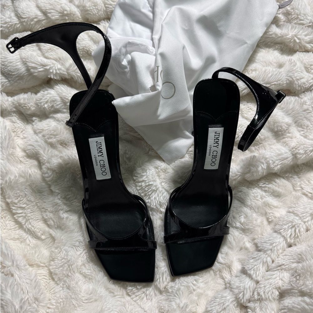 Jimmy Choo Ixia 95 Patent Sandal - Picture 8 of 12